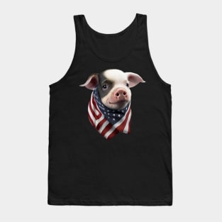 Patriotic pig Tank Top